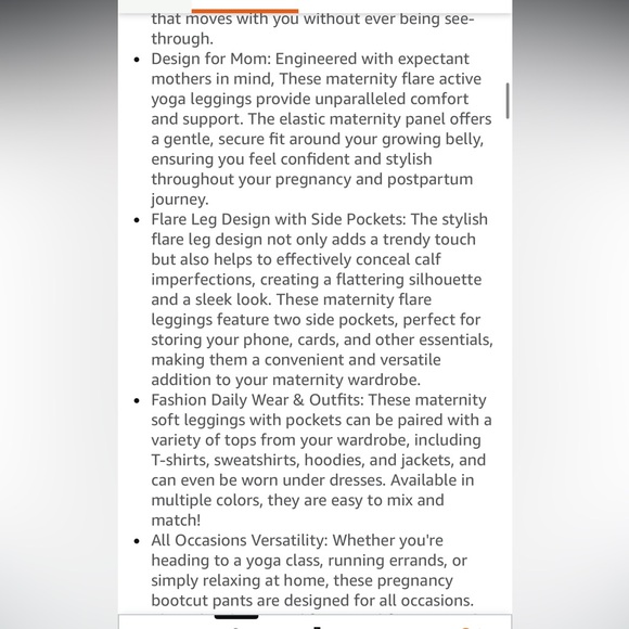 Maternity Black Flare Pants - Picture 9 of 11